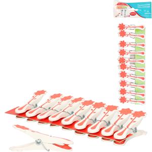Concorde Wasknijpers - 20x - rood - kunststof - 8 cm -