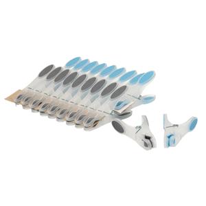 Merkloos Soft grip wasknijpers - 40x - kunststof - transparant - 8 cm -