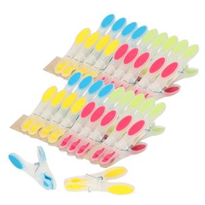 Merkloos Soft grip wasknijpers - 60x - kunststof - 8 cm -