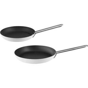 Eva Solo Koekenpannenset - ø 24 cm + ø 28 cm - RVS - White Line