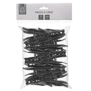 5five 144x Stuks wasknijpers antraciet 8,5 cm van kunststof. -