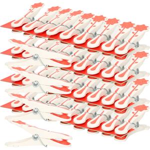 Concorde Wasknijpers - 50x - rood - kunststof - 8 cm -