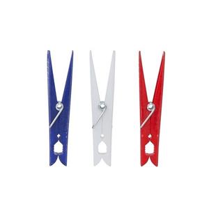 Merkloos 60x Wasknijpers jumbo in verschillende kleuren met metalen veer -