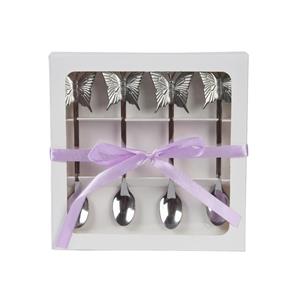 De  Theelepel Set Met Vlinderdecoratie Is En Charmante Toevoeging Aan Je