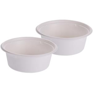 Merkloos 80x Duurzame, gerecyclede kommetjes/schaaltjes 13 cm -