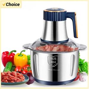 Super Star Mall 5L Elektrische Vleesmolens 304 Roestvrij Staal Voedsel Crusher Multifunctionele Groentesnijder Chopper Vleesmolen Babyvoedselverwerker EU