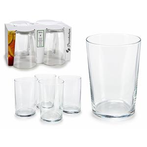 Pasabahce Drinkglazen Bistro - transparant - glas - 4x stuks - 510 ml -