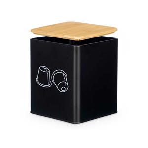 Kinvara Koffie cups/capsules houder - metaal - zwart -