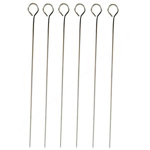 Arte r 18x BBQ/barbecue spiezen/vleespennen van metaal 25 cm -