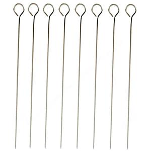 Arte r 30x BBQ/barbecue spiezen/vleespennen van metaal 25 cm -