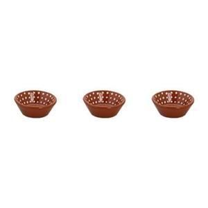Colori del Sud Schaal Mezquita 8 cm 6 cl Roze Bruin Wit 3 stuks