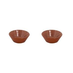 Colori del Sud Schaal Mezquita 15 cm 45 cl Wit Roze Bruin 2 stuks