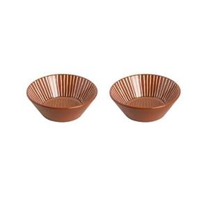 Colori del Sud Schaal Mezquita 18 cm 80 cl Wit Bruin Roze 2 stuks