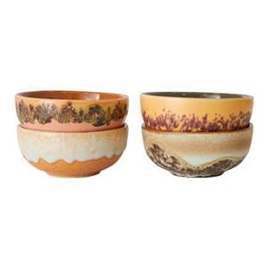HKLIVING 70's Kommetjes Ø 8,3 cm - Set van 4 - Marine