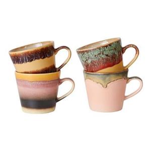 HKLIVING 70's Cappuccinomok 0,3 L - Set van 4 - Vista