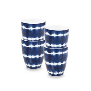 Vtwonen Tie-Dye Mok zonder oor - Mokken - Serviesset van 4 - 400ml