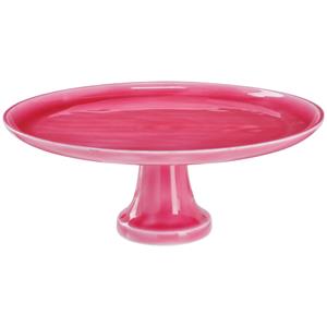 Vega Decoratie / taartplateau Aurika; 34.5x14 cm (ØxH); roze; rond