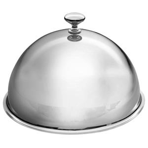 Vega Cloche Loger RVS; 25.9x16 cm (ØxH); zilver; rond