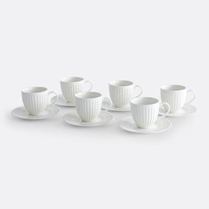 LA REDOUTE INTERIEURS Set van 6 theetassen en ondertassen, Jewely