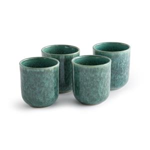 AM.PM Set van 4 kopjes in geëmailleerd aardewerk, Dorna
