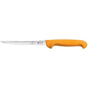 Victorinox Fileermes Swibo, recht, flex-narrow; Lemmetlengte 16 cm, 28.2 cm (L); zilver/oranje
