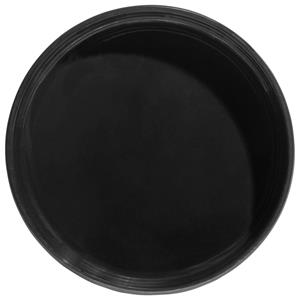 Vega Bord met hoge rand Skady mat; 250ml, 13.5x3 cm (ØxH); zwart; rond; 4 stuk / verpakking
