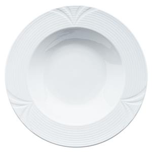 PULSIVA Diep bord Rena; 340ml, 23x4.2 cm (ØxH); wit; rond; 6 stuk / verpakking