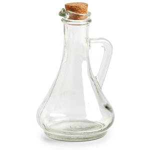 Zeller Azijn/olie fles - glas - 270 ml - met kurk -