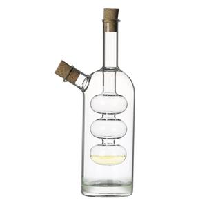 Urban Living Azijn/Olie flessen luxe tafelset dispenser - glas - Design vorm - olijfolie flessen -