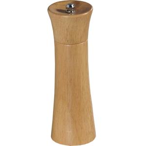 Merkloos Beukenhouten pepermolen/zoutmolen 18 cm - Pepermaler/zoutmaler -