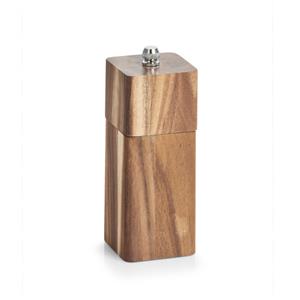Zeller Peper/zout molens - acacia hout - 13 x 5 cm - Keuken/koken - Pepermolen - Zoutmolen -