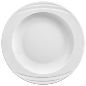 PULSIVA Diep bord Melody; 290ml, 23x3.1 cm (ØxH); wit; rond; 6 stuk / verpakking