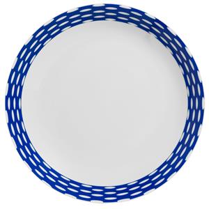 Vega Diep bord Mixor met decoratie; 600ml, 20x3.8 cm (ØxH); wit/blauw; rond; 6 stuk / verpakking