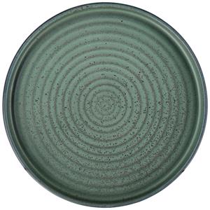 Vega Bord met hoge rand Snug; 750ml, 20.5x4 cm (ØxH); groen; rond; 4 stuk / verpakking