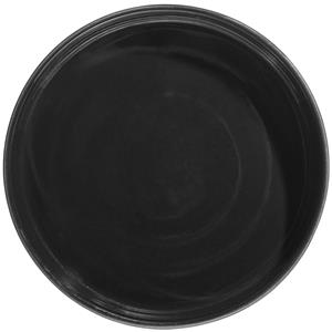 Vega Bord met hoge rand Skady mat; 750ml, 20.5x4 cm (ØxH); zwart; rond; 4 stuk / verpakking