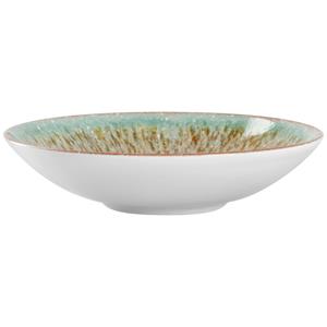 Vega Diep bord Mercury; 700ml, 21.5x5 cm (ØxH); groen/bruin; rond; 6 stuk / verpakking