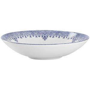 Vega Diep bord Nonna; 700ml, 21.5x5 cm (ØxH); wit/blauw; rond; 6 stuk / verpakking