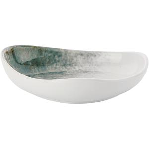 Vega Diep bord Purior; 350ml, 18.5x17x4.9 cm (LxBxH); wit/petrol; ovaal; 6 stuk / verpakking