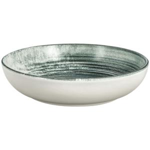 Vega Diep bord Etana; 400ml, 17x4 cm (ØxH); wit/antraciet; rond; 6 stuk / verpakking