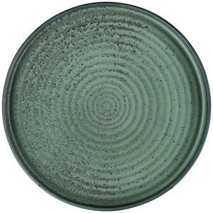 Vega Bord met hoge rand Snug; 1250ml, 26x4.5 cm (ØxH); groen; rond; 4 stuk / verpakking