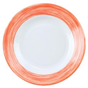 Luminarc Diep bord Brush; 600ml, 22.5x3.5 cm (ØxH); oranje; rond; 6 stuk / verpakking