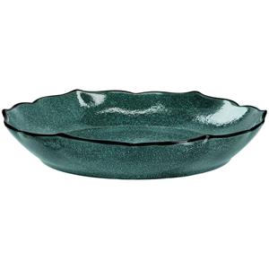 Vega Diep bord Antiqus; 1000ml, 24x4.2 cm (ØxH); petrol; rond; 4 stuk / verpakking