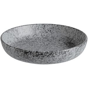Vega Diep bord Mamoro; 800ml, 21x4.5 cm (ØxH); zwart/wit; rond; 6 stuk / verpakking