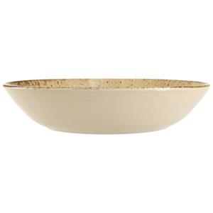 Porland Diep bord Natura; 955ml, 23x4.88 cm (ØxH); lichtbruin/donkerbruin; rond; 6 stuk / verpakking
