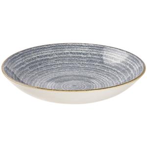 Churchill Diep bord Studio Prints Slate Blue Coupe; 1136ml, 24.8x3.6 cm (ØxH); blauw/bruin; rond; 12 stuk / verpakking