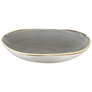 Churchill Diep bord Stonecast Peppercorn organisch; 1100ml, 25.3 cm (B); grijs/bruin; organisch; 12 stuk / verpakking