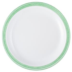 Waca Plat bord Bistro; 23.5 cm (Ø); groen; rond; 5 stuk / verpakking