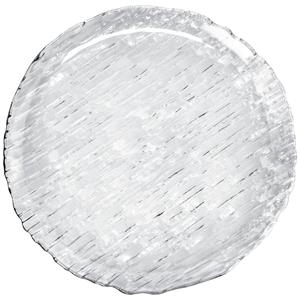Borgonovo Glazen bord Oak; 32x2 cm (ØxH); transparant; rond; 8 stuk / verpakking