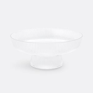 LA REDOUTE INTERIEURS Fruitschaal in geribbeld glas, Stria