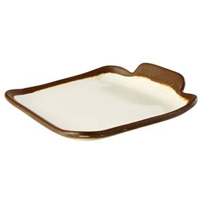 APS Plat bord Crocker; 14x13x2.5 cm (LxBxH); beige/bruin; rechthoekig